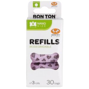 Bolsas nano Bon Ton rosa 4cm
