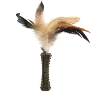 Stick de catnip con plumas 17cm