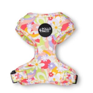 Arnés estampado floral Pollo y Paco XXS