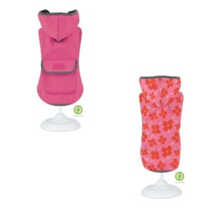 Impermeable reversible rosa-flores 20cm