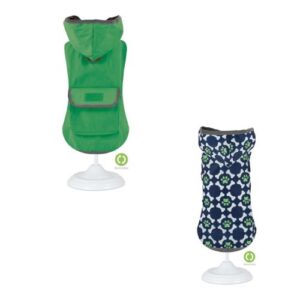 Impermeable reversible Hueso-huella  verde