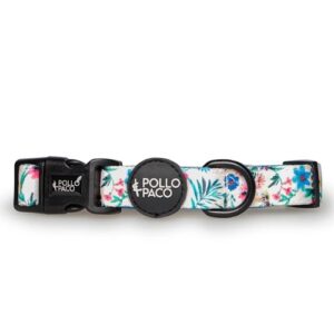 Collar floral Pollo y Paco XS