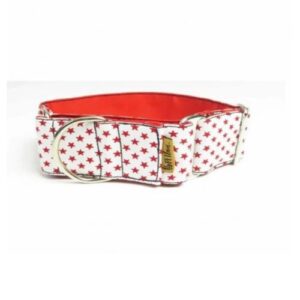Collar para galgo tipo Martingale 5cm x (30-50cm) estrellas