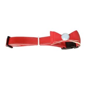 Collar de charol con lazo y cristal Disney
