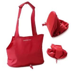 Bolso plegable de transporte rojo Lazy up para perros y gatos hasta 5kgs