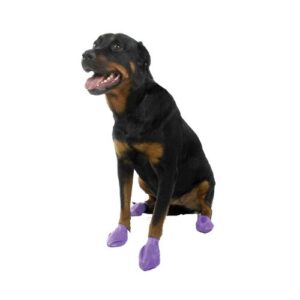 Protectores para patas de caucho natural impermeables negro L
