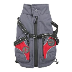 Anorak Chiara gris con arnés ajustable incorporado XS