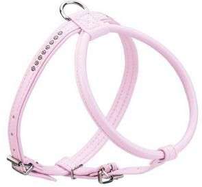 Arnés Swarovsky 35cm de contorno Fucsia para perros y gatos