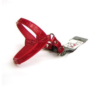 Arnés croco mini rojo XS