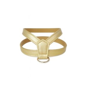 Arnés dorado piel 37cm