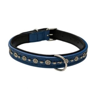 Collar azul adornos brillo 47cm