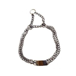 Collar doble cadena adiestramiento 55cmx25mm