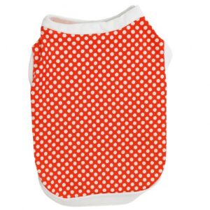 Camiseta de lunares rojos talla 30cm
