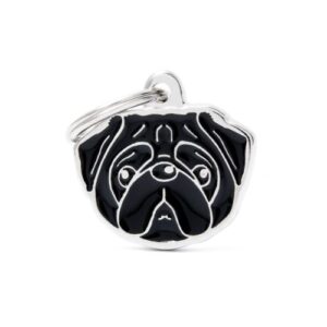 Chapa identificativa carlino negro