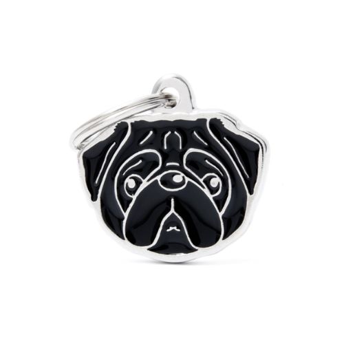 Chapa identificativa carlino negro