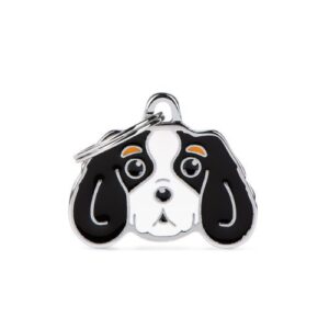 Chapa identificativa Cavalier King tricolor