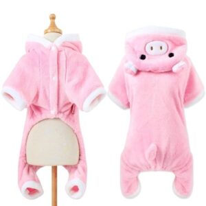 Disfraz pijama de cerdito rosa 20cm