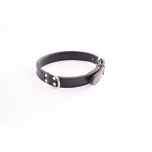 Collar piel negro Sellerie 20cmx12mm