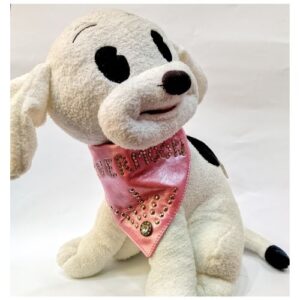 Collar con pañuelo rosa XS