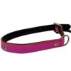 Collar de piel rosa letras 40cm
