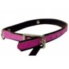 Collar de piel rosa letras 40cm - Imagen 2