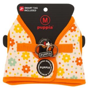 Arnés diseño floral Puppia con Smart Tag M