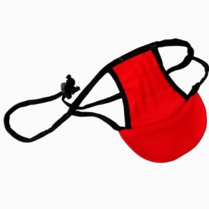 Gorra roja impermeable para perros S