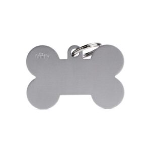 Chapa identificativa hueso gris pequeño
