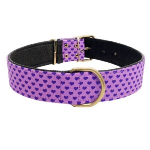 Collar lila corazones 62cm