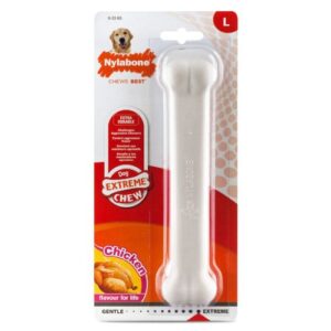 Hueso mordedor sabor a pollo Nylabone L
