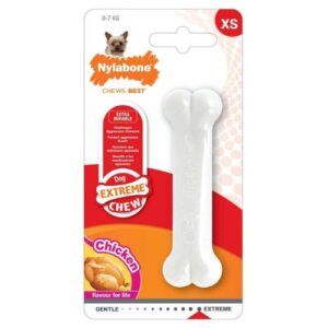 Hueso Nylabone sabor pollo XS