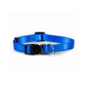 Collar de nylon azul liso 10mm