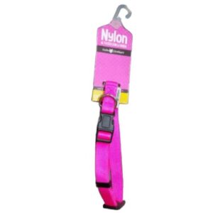 Collar de nylon fucsia 20mm