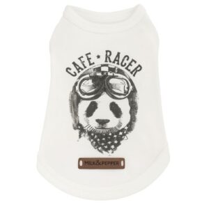 Camiseta diseño de panda Cafe Racer talla: 15cm