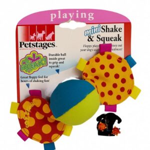 Mini pelota con sonidos "Shake & Squeak"