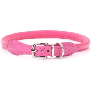 Collar piel rodada rosa 50cm