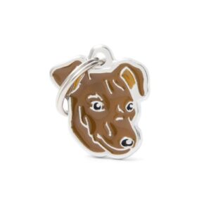 Chapa identificativa Pinscher rojo