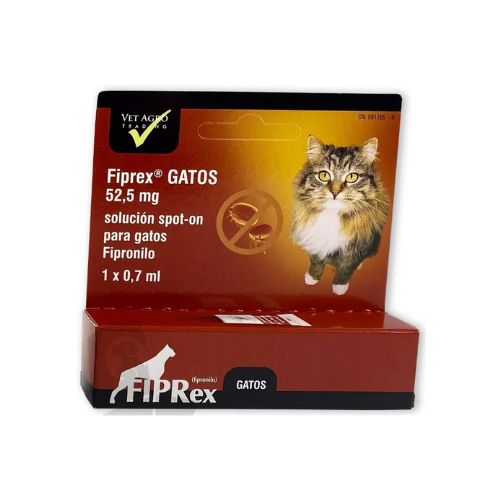 Pipeta contra pulgas y garrapatas gatos FIPRex