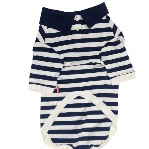 Polo de rayas azul y blanco 50cm