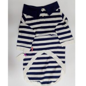 Polo de rayas azul y blanco 50cm