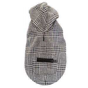 Sudadera de entretiempo negra de cuadros talla: 20cm