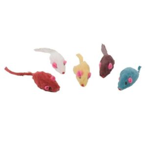 Ratón mini con pelo y sonido 4cm