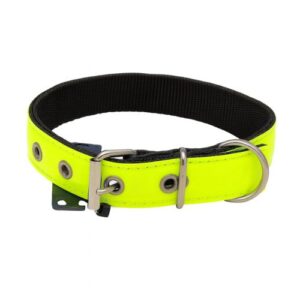 Collar nylon reflectante amarillo 44cm