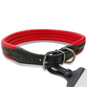 Collar confort mullido rojo y negro 45cm