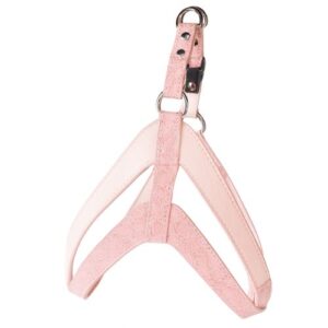 Arnés croco rosa S