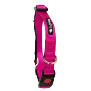 Collar de nylon rosa liso