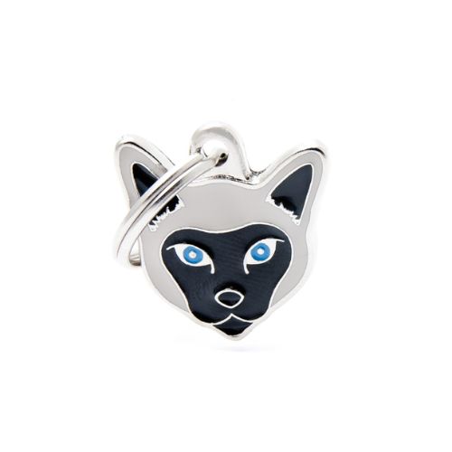 Chapa identificativa gato Siamés
