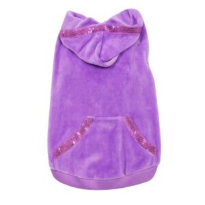 Sudadera violeta lentejuelas 45cm