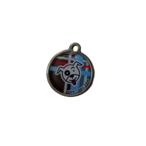 Chapa identificativa Rogz estampado tartán