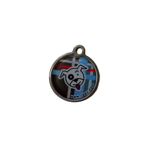 Chapa identificativa Rogz estampado tartán